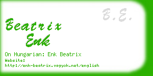 beatrix enk business card